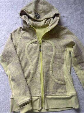 lululemon athletica Kids' Lime Yellow Full-Zip Hoodie